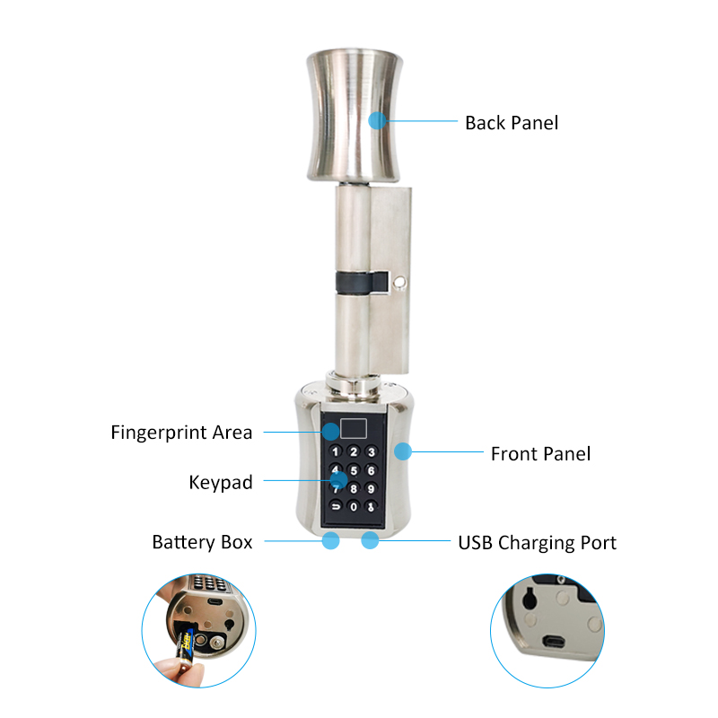 Vân Tay Thông Minh Trụ Ổ Khóa  - đánh giá và giá Unique Electronics Gadgets