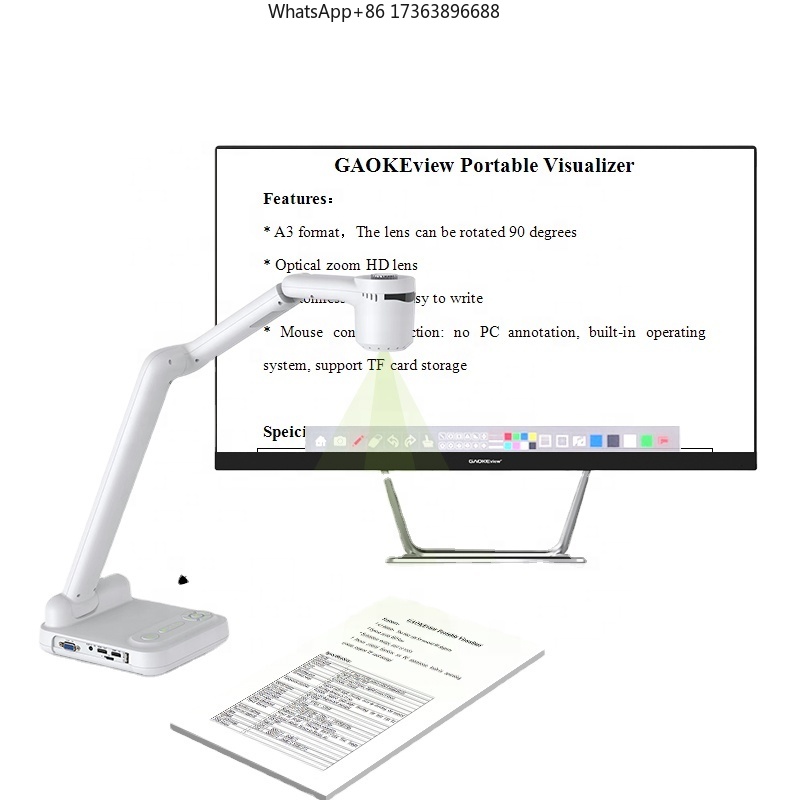 Gaoke A3A4 Mini Scanner Docume - đánh giá và giá Document Camera Visualizer