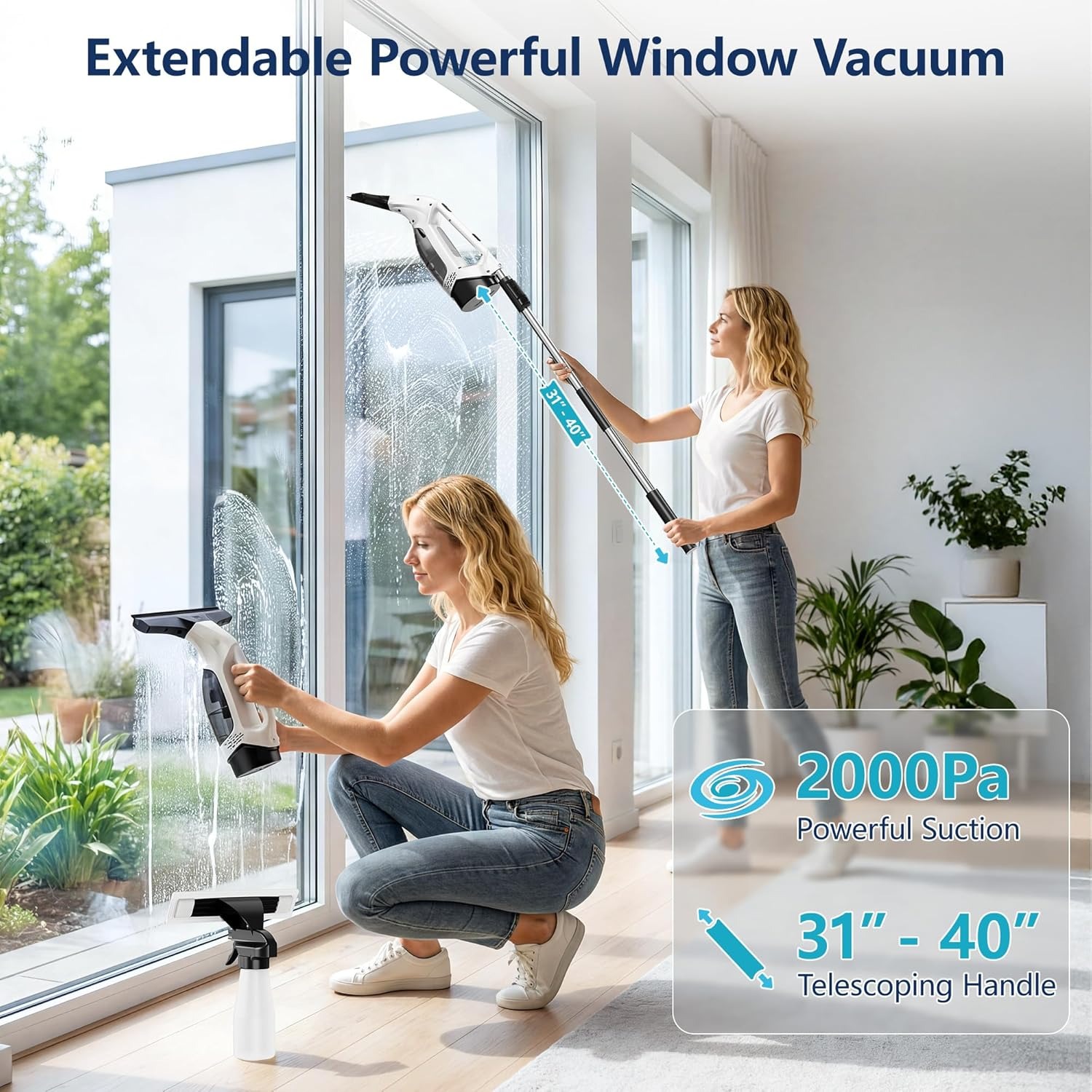 2000Pa Handheld Window Vacuum  - đánh giá và giá Electro Gadgets