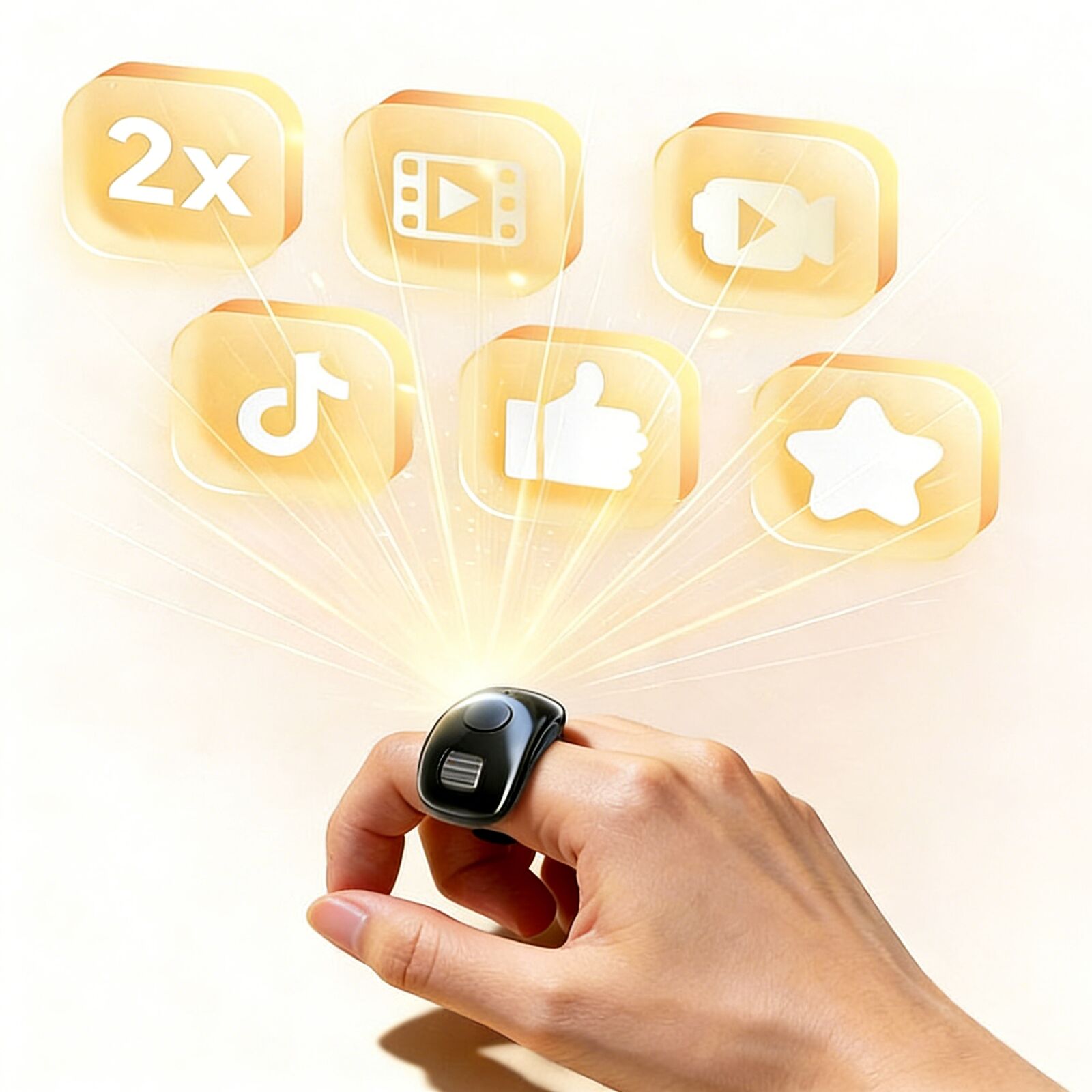 Mini Fingertip Bluetooth Ring  - đánh giá và giá Electronics And Gadgets G